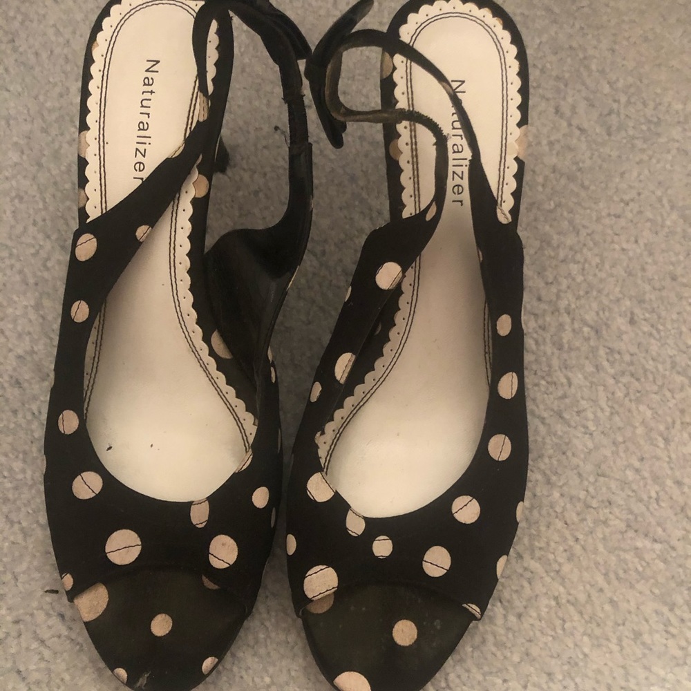 Polka dot heels
